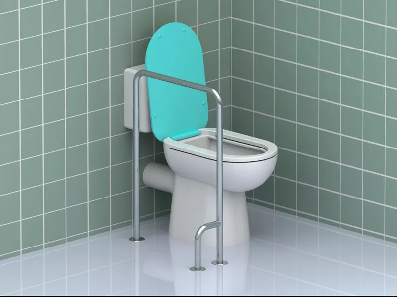 Поручень для унитаза из шлифованной нержавейки