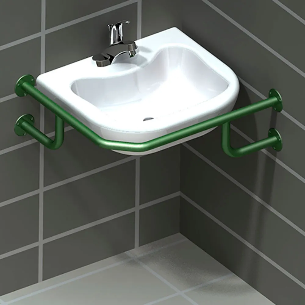 Поручень для раковины угловой - фото