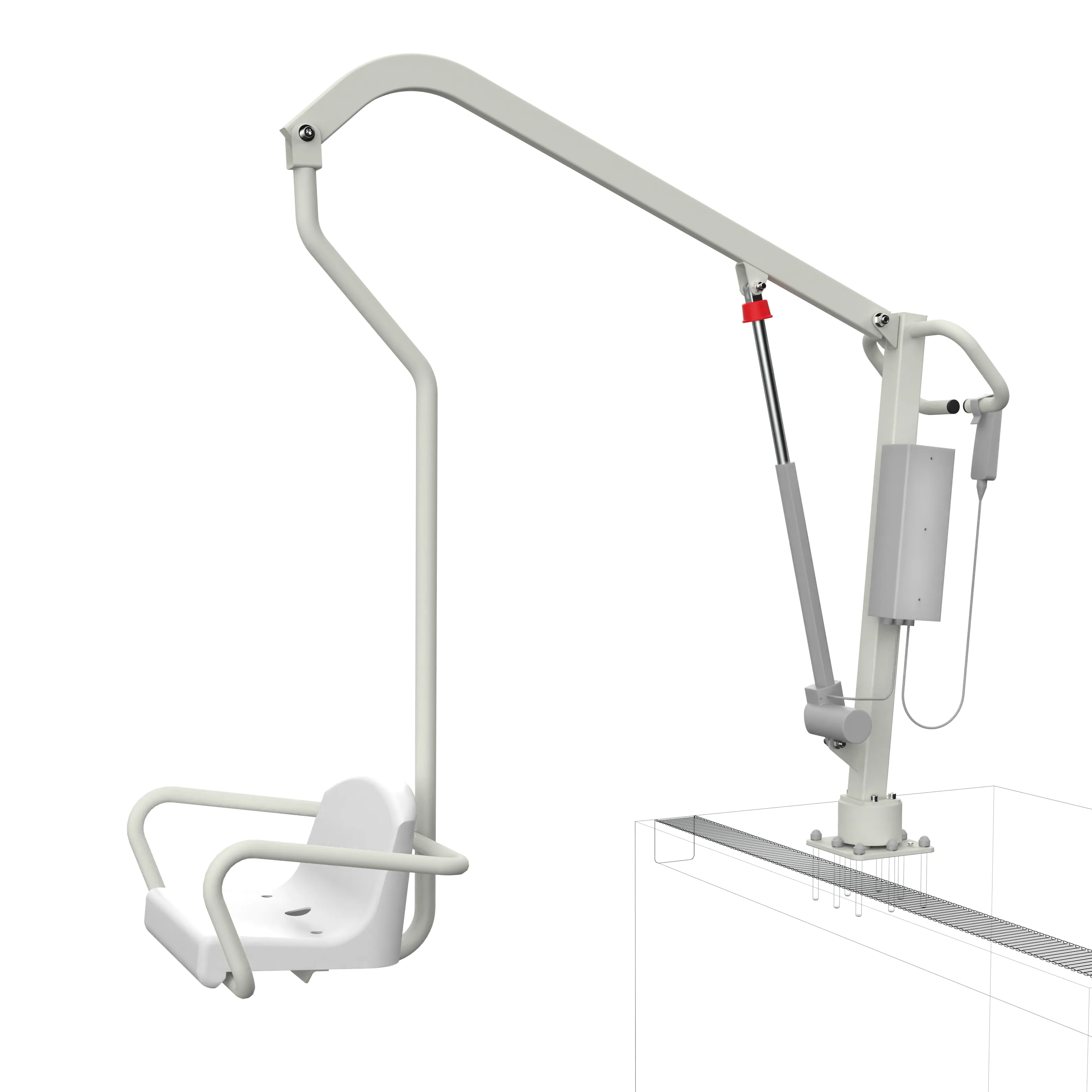 Енисей ИПБ-170Э Подъемник для бассейна (с электроприводом и аккумулятором) купить в Москве