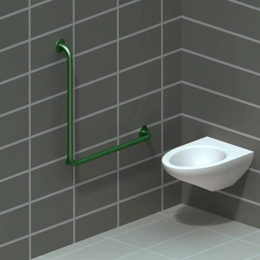 Поручень угловой для инвалидов в санузел