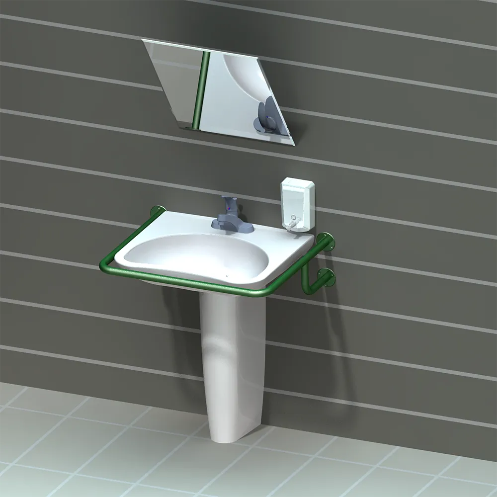 Поручень ПР-05.03 из нержавеющей стали для инвалидов в санузел