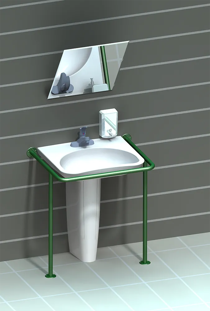 Поручень для раковины вспомогательный из нержавеющей стали