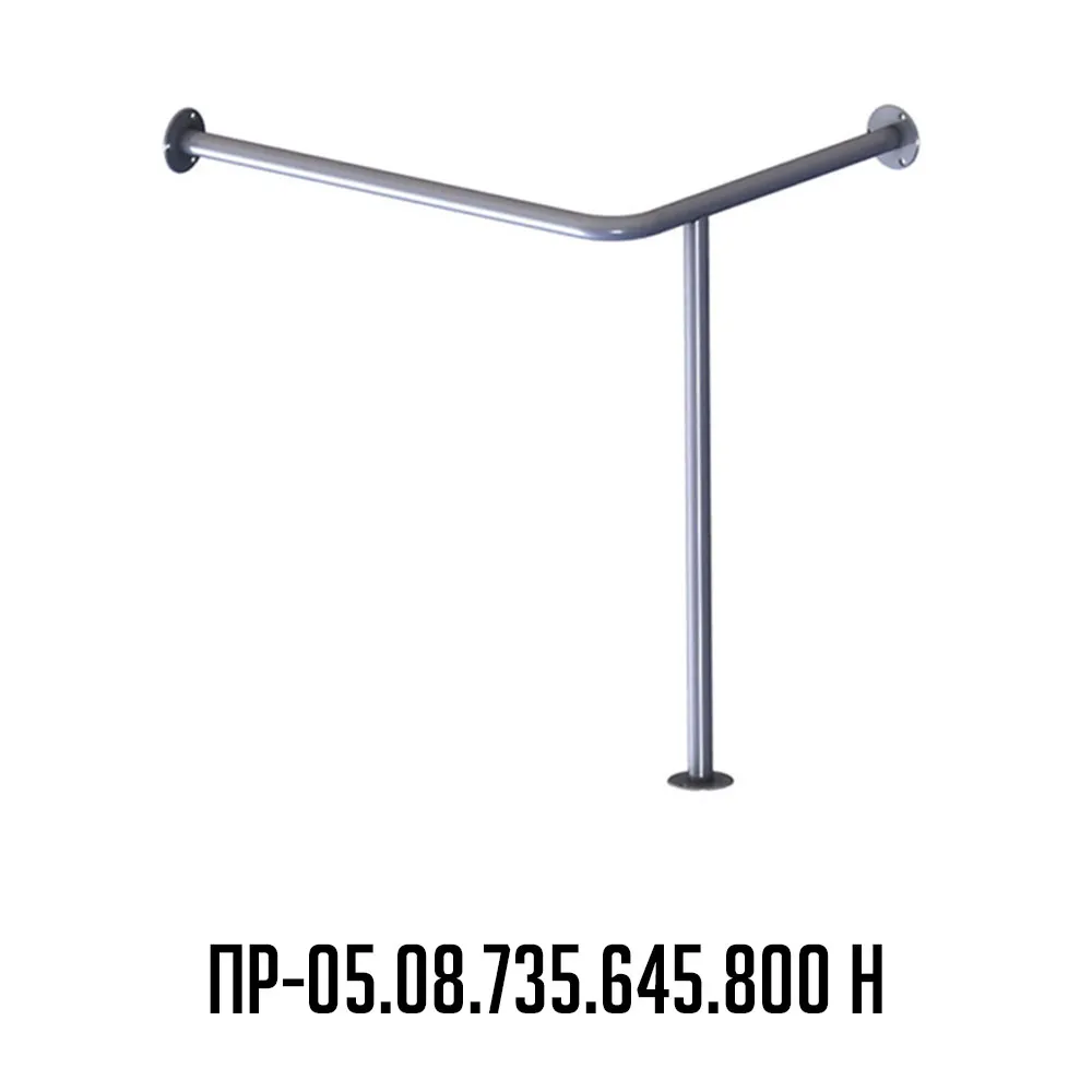 Угловой поручень из нержавейки для раковины