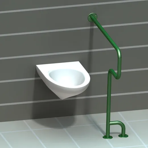 Поручень из нержавейки в туалет для инвалидов