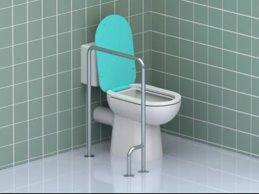 Поручень для унитаза из шлифованной нержавейки