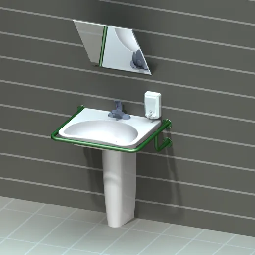 Поручень для инвалидов для раковины верхний ПР-05.03.880.665.230 | Каталог медицинской техники