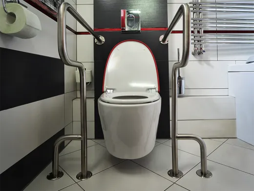 Поручень вспомогательный из нержавеющей стали для инвалидов