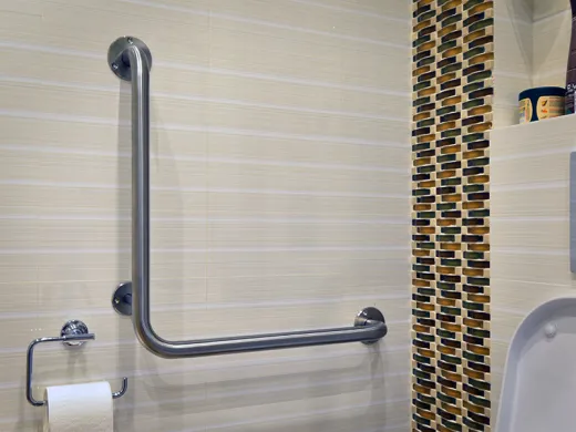 Поручень для инвалидов угловой Г-образный ПУ-02.01.500.500.90.Н купить