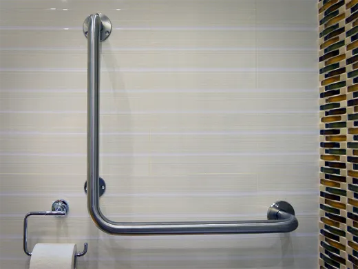 Поручень для инвалидов угловой Г-образный ПУ-02.01.680.680.90.Н купить