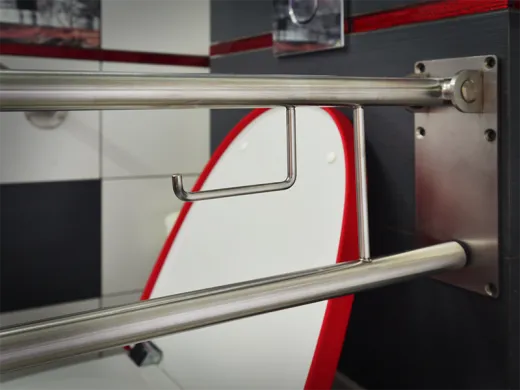 Поручень инвалидный для туалета с бумагодержателем