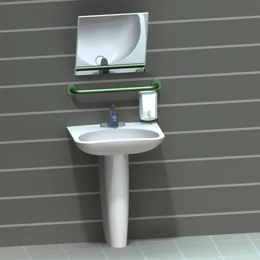 Поручень для инвалидов прямой ППР-09.01.400.Н купить