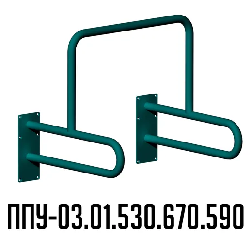 Поручень для инвалидов для писсуара ППУ-03.01.530.670.590 | Каталог ИНВА