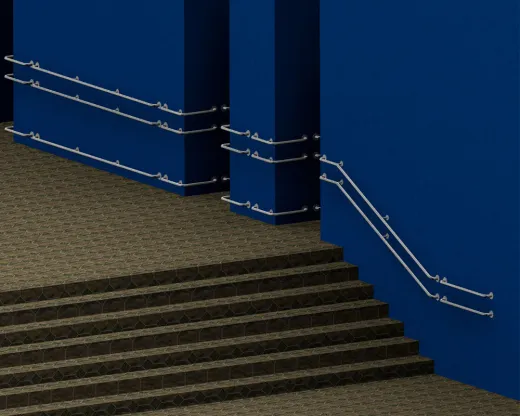 Поручень для инвалидов прямой ППР-09.01.1000