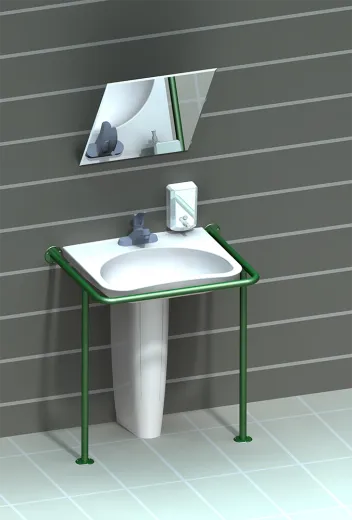 Поручень для раковины вспомогательный из нержавеющей стали