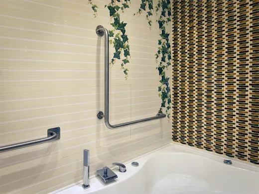 Поручень для инвалидов угловой Г-образный ПУ-02.01.500.500.90.Н купить