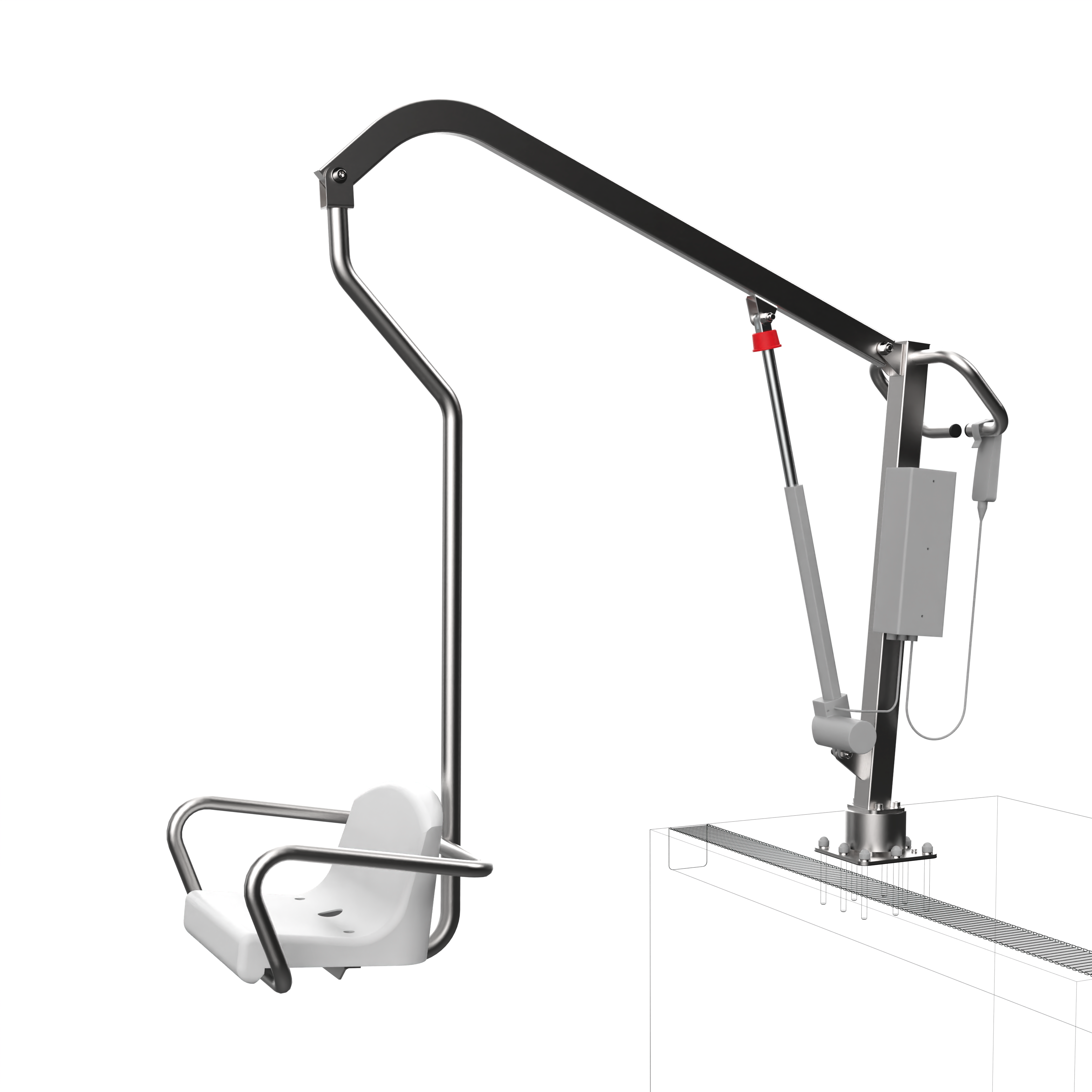 Подъемник для бассейна для инвалидов