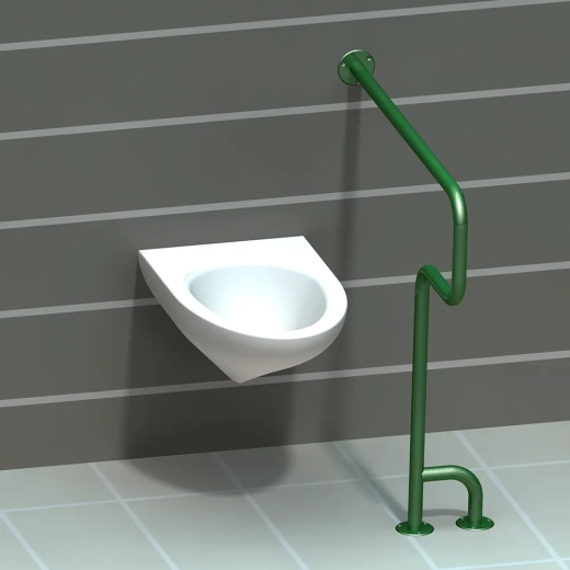 Поручень из нержавейки в туалет для инвалидов
