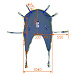 Универсальный сетчатый подвес с поддержкой головы ИНВА для подъемников для инвалидов (арт.FC170050-М)
